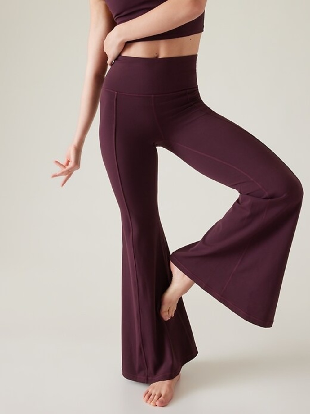 ATHLETA Elation Flare Pant Spiced Cabernet S